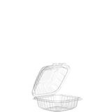 SANDWICH HINGED CLAMSHELL 6" POLYPRO CLEAR 300/cs