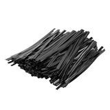TWIST TIE 4"l PET BLACK METALLIC 500/cs