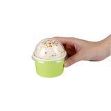DOME LID F/ TOGO CUP 3oz 3"dia PET CLEAR 50/cs