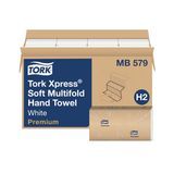 TORK PREMIUM M-FOLD HAND TOWEL 3PANEL 2PLY WHT 9x9.5" 2160/cs