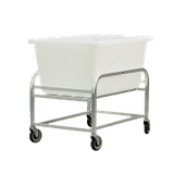 New Age 99274 Bulk Cart, 9 bushel capacity, 27-1/2"W x 25"H x 38-1/4"D, all aluminum welded construction, (4) 5" stem casters (#C482)