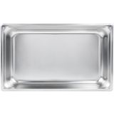 Super Pan 3 1/1 GN Food Pan, 2-1/2" deep (65mm), 9 qt capacity, 22 gauge, 300 series stainless steel, NSF, Made in USA, Vollrath 90022