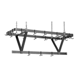 Eagle CM48APR-X Pot Rack, ceiling mount, 40"W x 20"D x 18"H, triple-bar design, constructed of 3/16" x 2" aluminum flat bar, includes (12)