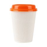 LID F/ COFFEE CUP 8 12 16 & 20oz PLS GLOSSY ORANGE 25/cs