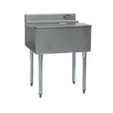 Eagle B48IC-12D-22 2200 Series Underbar Ice Bin/Cocktail Unit, 48"W x 24"D, 208 lbs. capacity, 12" deep stainless steel liner, bullnose front edge
