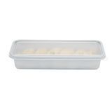 CATER CONTAINER/ LID MW 20oz 8-3/4x3-3/4" PP SILVER 100/cs