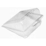 CONT PLS HNGD CAKE 5.5X5.5 CLR 250/CS