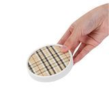 LID F/ SOUP CONTAINER 12oz PAPER PLAID 25/cs