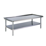 Eagle T3036GS-X Griddle/Equipment Stand, 36-3/8"W x 30-3/8"D x 25-1/4"H, 16/300 stainless steel top, 1-1/4" upturn on sides & rear, open base with