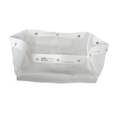 Allpoints 133-1602 Fryer Bag Filter, 100 lb. capacity, includes fry liquid antioxidant, white
