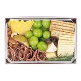 SUSHI TRAY 8x5" RECT MED PAPER WOOD GRAIN BROWN 100/cs