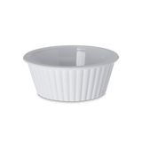 RAMEKIN 2oz FLUTED 3"dia NR SAN PLASTIC WHITE 48ea/cs