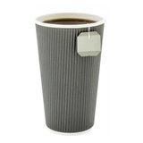 HOT CUP 16oz PAPER RIPPLE WALL GRAY 500/cs