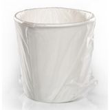 HOT CUP 10oz EACH WRAPPED PE COATED PAPER WHITE 1000/cs