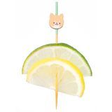 SKEWER BAMBOO 3-1/2" CAT ORANGE/ NATURAL 1000/cs
