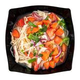 BOWL 32oz 7-3/4"sq 2-1/4"h MODERNA PLASTIC BLACK 10/cs