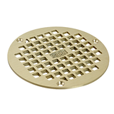Allpoints 102-1191 Floor Drain Cover, 5" OD, 3-7/8" screw centers, bronze, Zurn