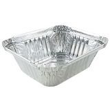 FOIL PAN 1lb OBLONG ALUMINUM SILVER (8/125) 1000/cs