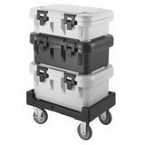 Cambro UPCS160110 Camcarrier S-Series Black Top Loading 6" Deep Insulated Food Pan Carrier