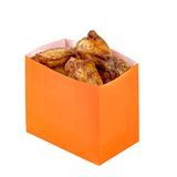 BAG SNACK 4-1/4x2-1/2x3-3/4" PAPER TANGERINE ORANGE 100/cs