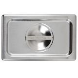 Fourth-size super pan v solid stainless steel cover, Vollrath 75140