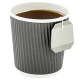 HOT CUP 4oz PAPER RIPPLE WALL GRAY 500/cs