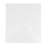 LABEL 2x1" PLASTIC CLEAR & WHT "GIN" 100/cs