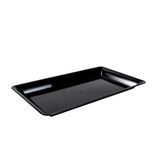 CATER TRAY 14x10" RECT POLYSTYRENE BLACK 25/cs
