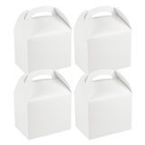 GABLE/ LUNCH BOX GREASEPROOF 10x7x8" PAPER WHITE 25/cs
