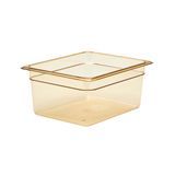 Cambro 26HP150 Half Size Amber High Heat Plastic Food Pan, 6" Deep