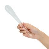 DECO PARTY SPOON 8"l PLASTIC CLEAR 500/cs