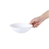 BOWL 16oz 7"dia 2-1/4"h GOLD RIM PLASTIC WHITE 100/cs