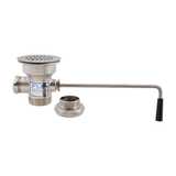 Allpoints 100-1032 Twist Waste, with 1-1/4" overflow outlet, 3" sink opening, 1-1/2" NPS drain outle