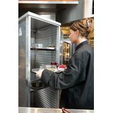 New Age Industrial 1290 Mobile Heavy Duty Series Welded Aluminum Full-Size Front-Loaded Enclosed Transport Cabinet, 40 Pan Capacity