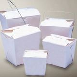 FOOD PAIL 8 OZ WHITE PAPER NO HANDLE MICROWAVEABLE (450)