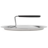 6.625" wear-ever domed aluminum cover with satin finish and dipped handle, Vollrath 67411