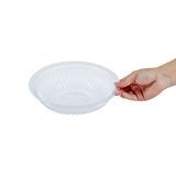 BOWL 34oz 9"dia 2"h MW PLASTIC CLEAR 100/cs