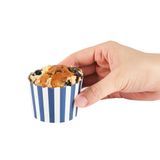 BAKING CUP 3oz 2-1/2"dia MINI SCALLOP PAPER BLUE 200/cs