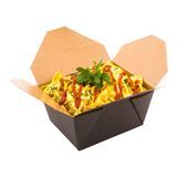TAKEOUT BIO-PAK #1 RECT 5x4" 30oz PAPER BLACK 200/cs