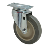 Allpoints 26-2368 Caster, swivel plate, standard duty, 4" dia., Ball Bearing, metal wheel with poly