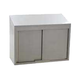 Eagle WCS-96 Cabinet, wall mount, 96"W x 15"D x 28"H, enclosed front, sloped top, (4) removable double-panel sliding doors, fixed intermediate shelf