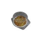 DEEP PIE HINGE LID 8"dia CLEAR PLASTIC 100/cs DFI-LBH-881