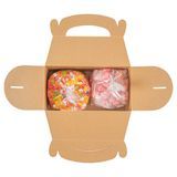 GABLE BOX w/WINDOW GREASEPROOF 9-1/2x5" PAPER KRAFT 100/cs