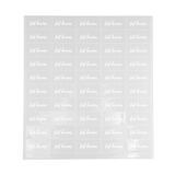 LABEL 2x1" PLASTIC CLEAR & WHT "FAT BURNER" 100/cs