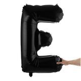 BALLOON LETTER "E" MYLAR 40" SELF-SEALING BLACK