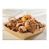 TAKEOUT FOOD CONTAINER 9x9" CORRUGATED PAPER BROWN 300/cs