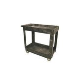 CART UTILITY 2-TIER 32-2/5"h 34x17-2/5" 500lb-CAP PE BLACK