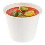 SOUP CUP 15oz BAGASSE 4"dia RD NO PFAS COMPOST WHITE 100/cs