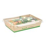 LOCK CONTAINER 34oz 7-1/2"l CMPST BAMBOO/ PLA NAT 50/cs