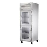 TRUE STA1R-2HG-HC SPEC SERIES Refrigerator, Reach-in, one-section, stainless steel front & sides, (2) glass half doors with locks, cam-lift hinges